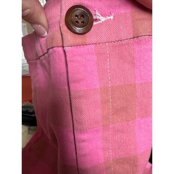 Collectif Vintage retro pink plaid high waisted pants size small - Picture 9 of 10
